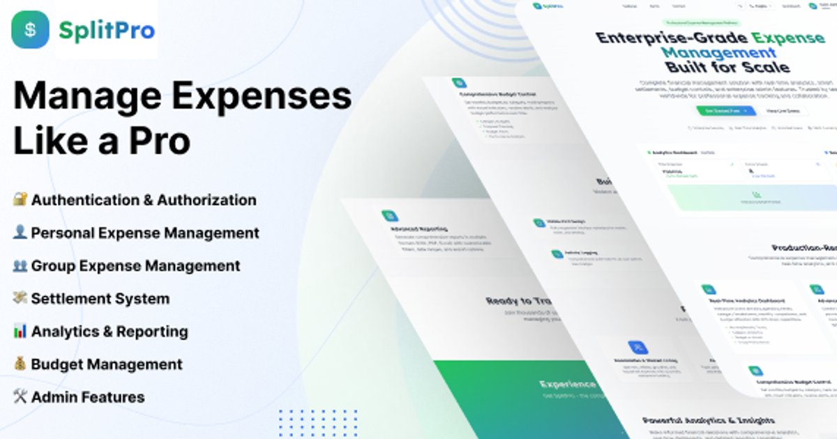 SplitPro - Loan & Daily Expense Management System with AI Expense Extractor